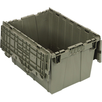 Conteneur &agrave; couvercle attach&eacute;, 12,75" x 19,25" x 15,25", Vert Moffatt Supply & Specialties