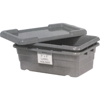 Cross Stack Bins, 16" W x 25.125" D x 8.5" H, Grey Moffatt Supply & Specialties