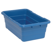 Cross Stack Bins, 16" W x 25.125" D x 8.5" H, Blue Moffatt Supply & Specialties