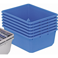 QuanTub Nesting Totes, 19" W x 24.5" D x 9.5" H, Blue Moffatt Supply & Specialties