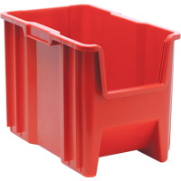 Contenants &agrave; empiler g&eacute;ants, 10,875" la x 17,5" p x 12,5" h, Rouge Moffatt Supply & Specialties