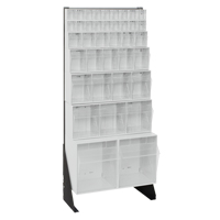 Tip-Out Bins Stand, 23-5/8" W x 8" D x 52" H, 38 Drawers Moffatt Supply & Specialties