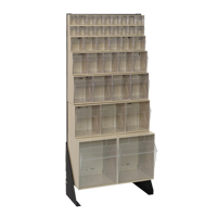 Tip-Out Bins Stand, 23-5/8" W x 8" D x 52" H, 38 Drawers Moffatt Supply & Specialties