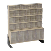 Tip-Out Bins Stand, 23-5/8" W x 8" D x 28" H, 31 Drawers Moffatt Supply & Specialties