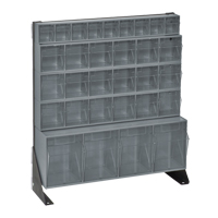 Tip-Out Bins Stand, 23-5/8" W x 8" D x 28" H, 31 Drawers Moffatt Supply & Specialties