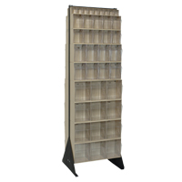 Tip-Out Bins Stand, 23-5/8" W x 16" D x 75" H, 72 Drawers Moffatt Supply & Specialties