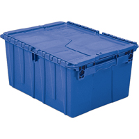 Flipak&reg; Polyethylene Plastic (PE) Distribution Containers, 11.8" x 9.8" x 7.7", Blue Moffatt Supply & Specialties