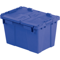 Contenants de distribution Flipak en plastique poly&eacute;thyl&egrave;ne (PE), 15,2" x 10,9" x 9,7", Bleu Moffatt Supply & Specialties