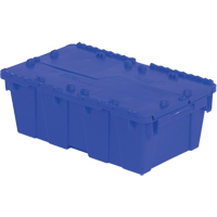 Contenants de distribution Flipak en plastique poly&eacute;thyl&egrave;ne (PE), 19,7" x 11,8" x 7,3", Bleu Moffatt Supply & Specialties