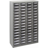 KPC-700 Parts Cabinet, Galvanized Steel, 60 Drawers, 23-1/10" x 8-7/10" x 36-9/10", Grey Moffatt Supply & Specialties