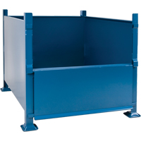 Bulk Stacking Containers, 30" H x 34.5" W x 40.5" D, 3500 lbs. Capacity Moffatt Supply & Specialties