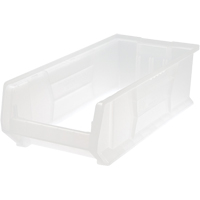 Hulk Containers, 11" W x 7" H x 23-7/8" D, Clear Moffatt Supply & Specialties