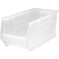 Hulk Containers, 11" W x 10" H x 23-7/8" D, Clear Moffatt Supply & Specialties