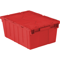 Contenants de distribution Flipak en plastique poly&eacute;thyl&egrave;ne (PE), 21,9" x 15,2" x 9,3", Rouge Moffatt Supply & Specialties