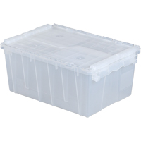 Contenants de distribution Flipak en plastique polypropyl&egrave;ne (PP), 21,8" x 15,2" x 9,3", Transparent Moffatt Supply & Specialties
