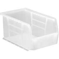 Bac transparent ultra empilable & suspendable, 6" la, 5" h x 9-1/4" p, Transparent Moffatt Supply & Specialties