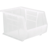 Clear-View Ultra Stack & Hang Bin, 8-1/4" W x 7" H x 10-3/4" D, Clear Moffatt Supply & Specialties