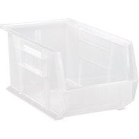 Clear-View Ultra Stack & Hang Bin, 8-1/4" W x 7" H x 14-3/4" D, Clear Moffatt Supply & Specialties