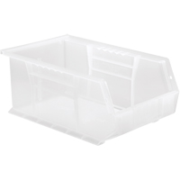 Clear-View Ultra Stack & Hang Bin, 8-1/4" W x 6" H x 13-5/8" D, Clear Moffatt Supply & Specialties