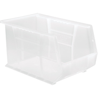 Clear-View Ultra Stack & Hang Bin, 8-1/4" W x 8" H x 13-5/8" D, Clear Moffatt Supply & Specialties