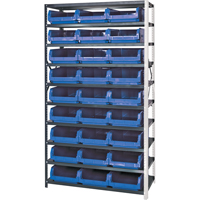 Shelving Unit with Stacking Bins, Steel, Magnum Bin, 650 lbs. Capacity, 42" W x 76" H Moffatt Supply & Specialties