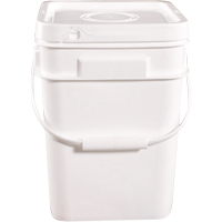 Square Pail, Plastic, 4 gal. Moffatt Supply & Specialties
