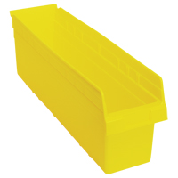 Store-Max Shelf Bins, 6-5/8" W x 8" H x 23-5/8" D, Yellow, 68 lbs. Capacity Moffatt Supply & Specialties