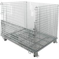 Conteneur repliable en m&eacute;tal grillag&eacute;, 40" la x 48" p x 42" h, Capacit&eacute; de 4000 lb Moffatt Supply & Specialties