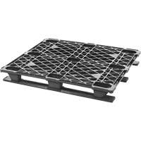 Stackable Plastic Pallet, 4-Way Entry, 48" L x 40" W x 5-3/5" H Moffatt Supply & Specialties