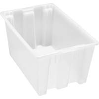 Contenant robuste Stack & Nest, 15" x 19,5" x 29,5", Transparent Moffatt Supply & Specialties