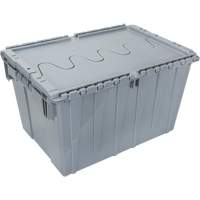 Contenant de distribution en plastique avec dessus basculant, 21,65" x 15,5" x 12,5", Gris Moffatt Supply & Specialties