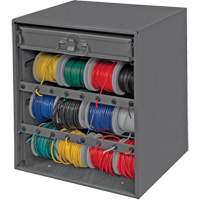 Armoire d'entreposage pour fil et borne, Acier, 1 tiroirs, 15-9/16" x 11-7/8" x 16-3/8", Gris Moffatt Supply & Specialties