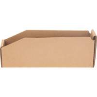 Deep Corrugated Parts Bins, 1-15/16" W x 11-1/4" D x 4-1/2" H, Beige Moffatt Supply & Specialties