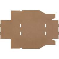 Boîtes profondes en carton ondul&eacute;, 8-3/4" la x 11-1/4" p x 4-1/2" h, Beige Moffatt Supply & Specialties