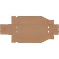 Boîtes profondes en carton ondul&eacute;, 5-3/4" la x 17-1/4" p x 4-1/2" h, Beige Moffatt Supply & Specialties