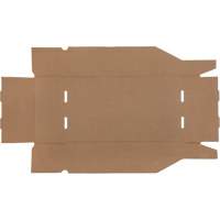 Boîtes profondes en carton ondul&eacute;, 9-3/4" la x 17-1/4" p x 4-1/2" h, Beige Moffatt Supply & Specialties