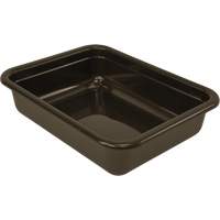 All-Purpose Flat-Bottom Storage Tub, 5" H x 17" D x 22" L, Plastic, Grey Moffatt Supply & Specialties