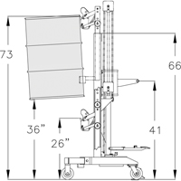 Ergonomic Drum Handler High Reach - DM-1100-HR, 30 - 85 US Gal. (25 - 70 Imperial Gal.) Moffatt Supply & Specialties