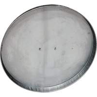 Couvercle pour baril ouvert en acier galvanis&eacute; Moffatt Supply & Specialties