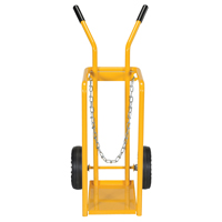 Gas Cylinder Cart, Mold-on Rubber Wheels, 9-13/16" W x 16" L Base, 150 lbs. Moffatt Supply & Specialties