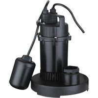 Thermoplastic Submersible Sump Pump, 2560 GPH, 115 V, 4.6 A, 1/3 HP Moffatt Supply & Specialties