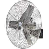 Stainless Steel Food Service Washdown Air Circulating Fans, Industrial, 1 Speed, 30" Diameter Moffatt Supply & Specialties