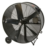 Heavy-Duty Fixed Belt Drive Drum Fan, Industrial, 2 Speed, 42" Diameter Moffatt Supply & Specialties