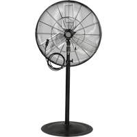 Waterproof Motor Misting & Oscillating Pedestal Fan, Heavy-Duty, 3 Speed, 30" Diameter Moffatt Supply & Specialties