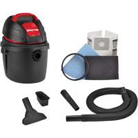 Aspirateur portable pour atelier, Secs-humides, 2,5 CV, 2,5 gal. US (9,5 litres) Moffatt Supply & Specialties