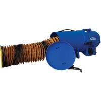 8" Air Blower with 15' Ducting & Canister, 1/4 HP, 816 CFM Moffatt Supply & Specialties