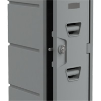 Casier, 12" x 15" x 47", Gris, Assembl&eacute; Moffatt Supply & Specialties