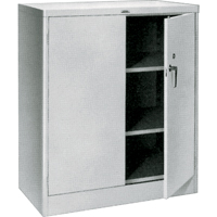 Armoires a/plan de travail, Acier, 2 Tablettes, 42" h x 36" la x 21" P, Gris Moffatt Supply & Specialties