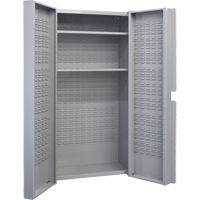 Deep Door Combination Cabinet, 38" W x 24" D x 72" H, Grey Moffatt Supply & Specialties