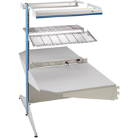 Postes de travail modulaires ergonomiques - Exemples de configurations - A-DC Ajouts de coin &agrave; deux c&ocirc;t&eacute;s, 36" la x 56" p x 84" h, Ajout de coin &agrave; deux c&ocirc;t&eacute;s Moffatt Supply & Specialties